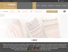 Tablet Screenshot of hotelcasbahformentera.com